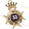 Bijou REAA 33° Croix Couronne
