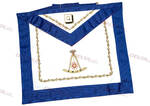 tablier_14eme_degre_cuir_broderie_machine_REAA Tablier REAA 14° Trad