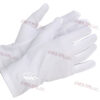 Gants blancs avec Broderie motif Acacia Blanc