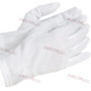 Gants blancs nylon avec Broderie motif Equerre et Compas