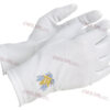 Gants blancs Equerre Compas Acacia bleus