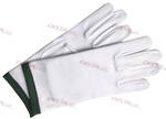 Gants blancs Liseré vert - MESA