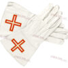 Gants Blancs à crispin cuir Saint Thomas d'Acre - COSTA