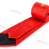 Cravate Arche Royale rouge imprimée multiple taus
