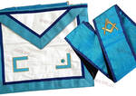 Set de Maitre Memphis liseré Couleur bleu Lapis Lazuli