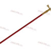Épée fine Templière Garde or - pommeau blanc, fourreau rouge