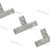 Taus maçonniques métalliques (Set de 3) Finitions Or ou Argent