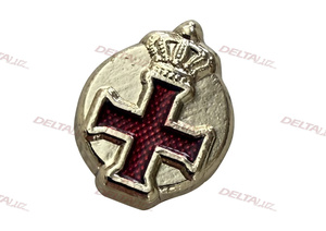 pins_chevalier_croix_rouge_couronne Pin's Croix Templière Couronnée