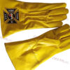 Gants jaunes à Crispin cuir - CRC - In Hoc Signo Vinces