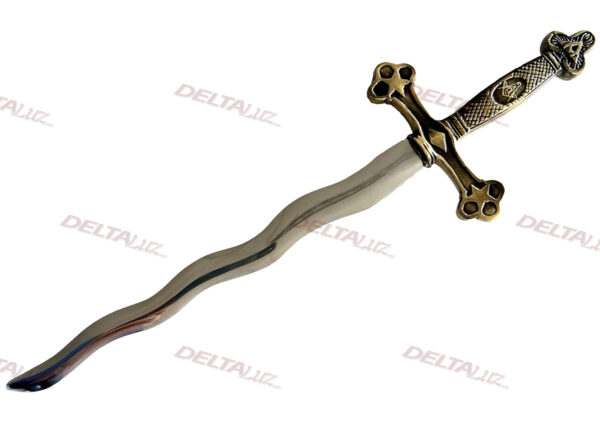 Mini Épée maçonnique - lame flamboyante